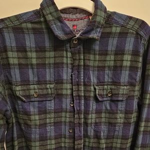 Men's Woolrich lightweight fleece long sleeve button down